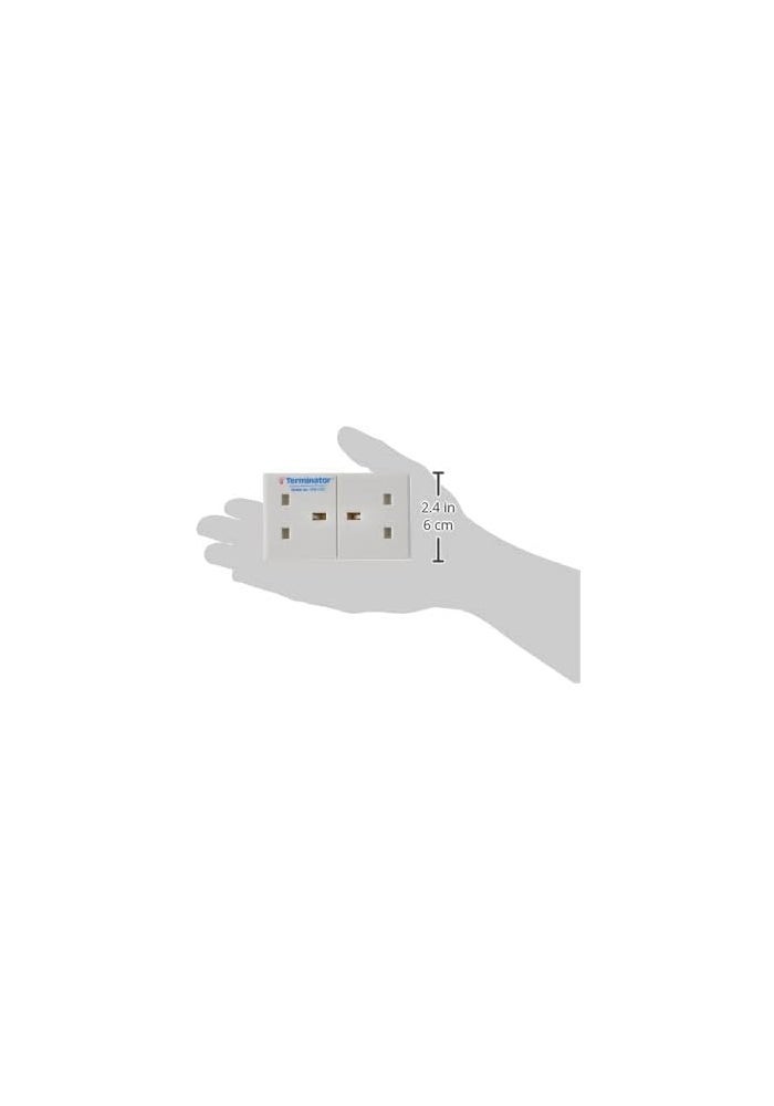 Terminator 13Amp Rewirable Extension Trailing Socket with Power Indicator and Replaceable Fuse (2 Way UK) - Image 4