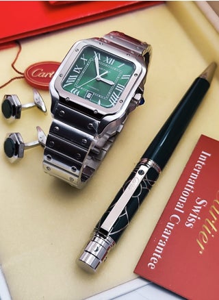 New men's set, latest version, consisting of. hour  And your pen and cuff are distinguished and elegant - pzsku/ZB0EC591627CBA56AC4ABZ/45/_/1737406028/ae2caf9e-bfa6-4023-9497-b53b4814bbdb