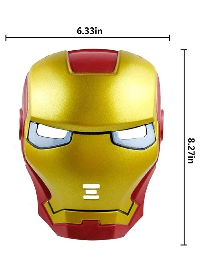 Double Sided Iron Man Costume Cape And Mask Set - Image 4