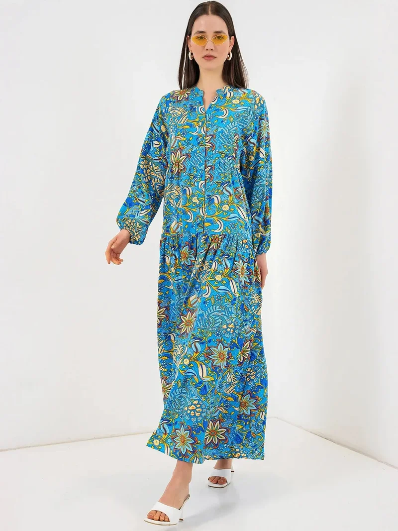 بيغ دارت BDART Patterned V-Neck Maxi Dress