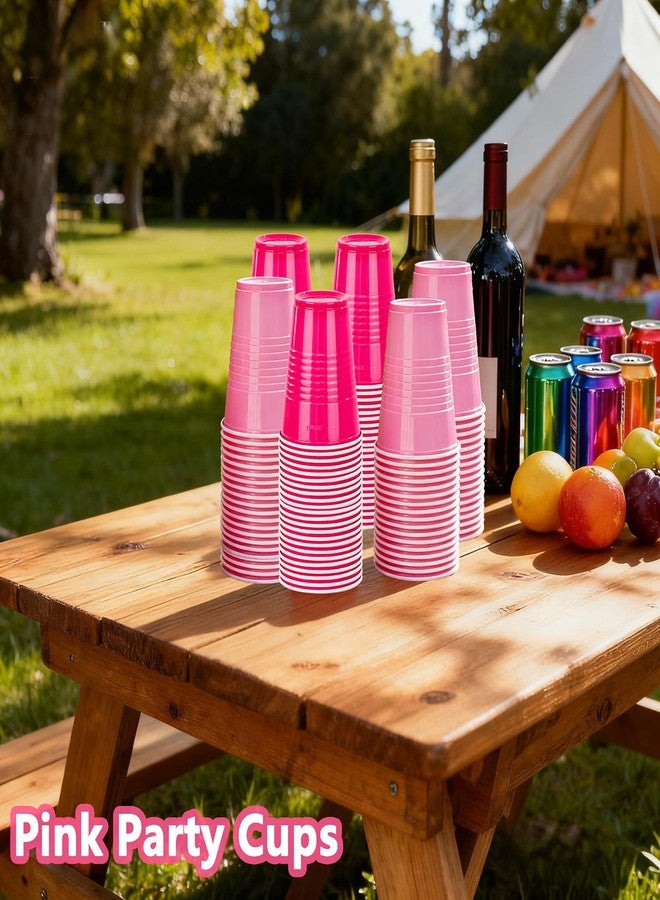 WELLIFE 12 OZ Pink Party Cups - 100 Pack Dual-Pink Cups,Ideal for Spring Gathering Mother's Day Birthday Parties,Girl's Party Princess-Themed Gatherings, Bachelorette Parties - Image 3