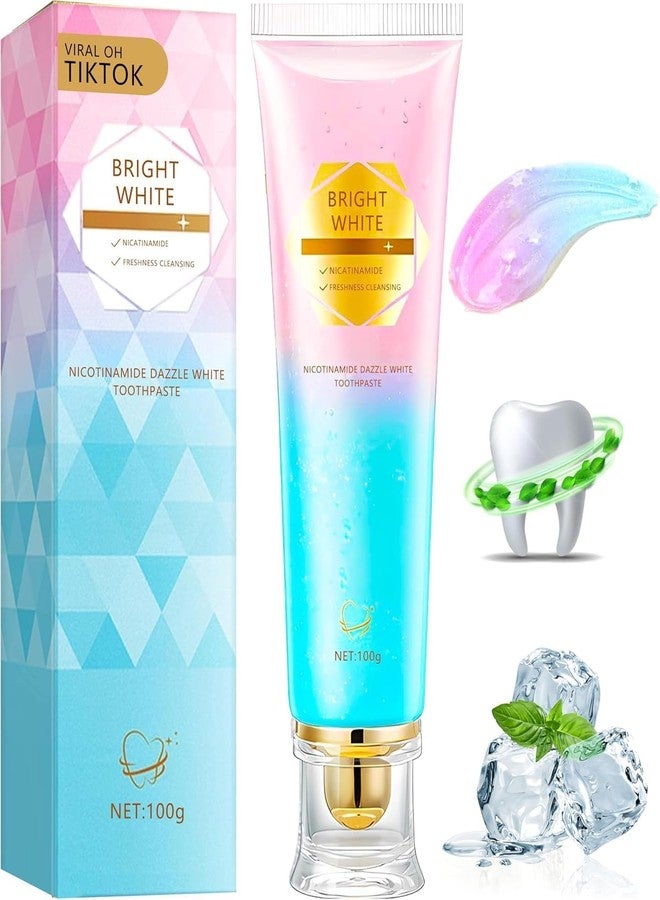 OIFVOPU Niacinamide Whitening Toothpaste for Adults, Teeth Whitening Tooth Paste, Brilliant Smile Niacinamide Toothpaste Whiten (3.53oz- 1 PCS - Image 1