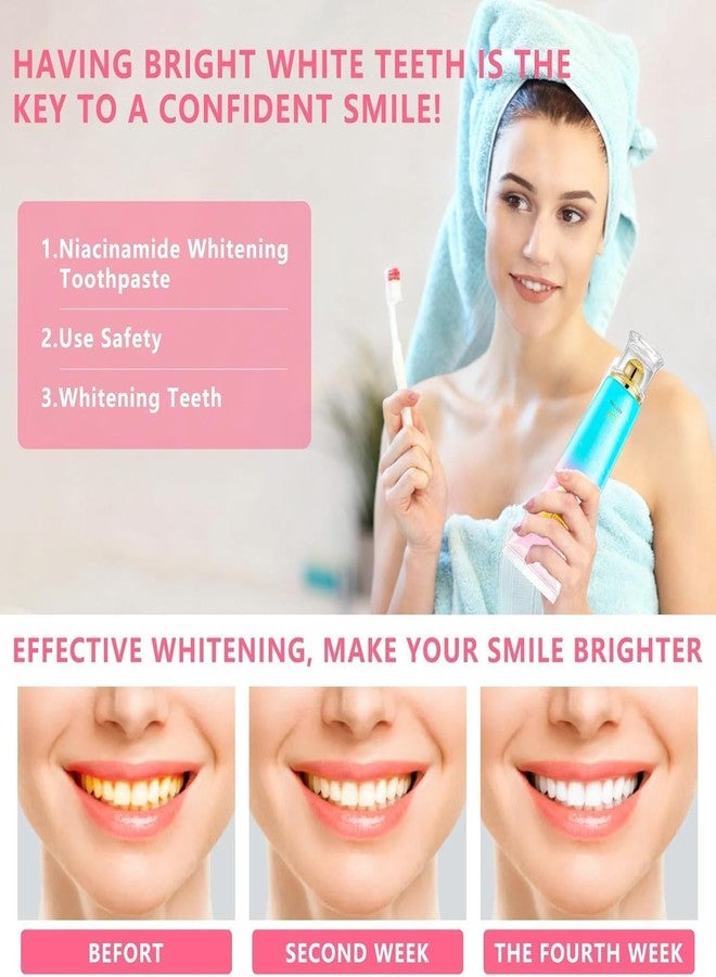 OIFVOPU Niacinamide Whitening Toothpaste for Adults, Teeth Whitening Tooth Paste, Brilliant Smile Niacinamide Toothpaste Whiten (3.53oz- 1 PCS - Image 5