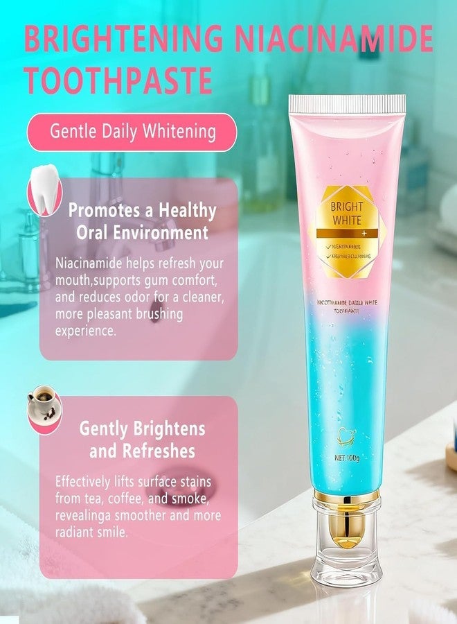 OIFVOPU Niacinamide Whitening Toothpaste for Adults, Teeth Whitening Tooth Paste, Brilliant Smile Niacinamide Toothpaste Whiten (3.53oz- 1 PCS - Image 3