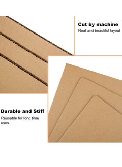 CRAFT MAGIC CRAFT MAGIC, 10 Pack A4 (297x210mm)Cardboard Corrugated Sheets for Mailers Made with Kraft Paper, Flat Packaging Inserts for Shipping, Mailing and Arts & Crafts  - Image 2