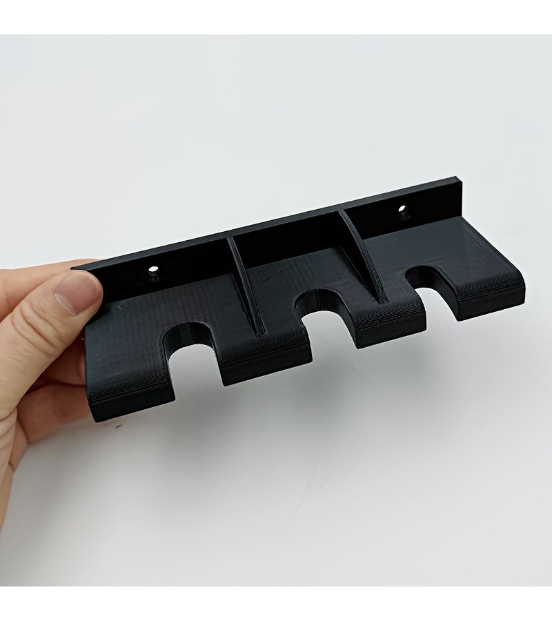 Black Ratcheting Wrench Storage Rack Wall Mounted Holder Tool Organizer Easy Access And Setup Utility Shelves - Image 5