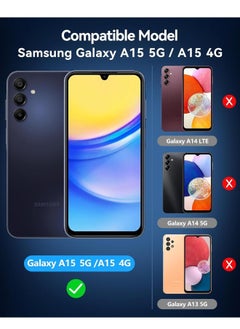 Glass 2 Pack Samsung Galaxy A15 5G Screen Protector + 2 Pack Clear Camera Lens Protector, 9H Hardness, Upgraded HD Tempered Glass, Touch Sensitive, Bubble Free, Case Friendly (Boxed, 2+2 Pack)  - Image 2