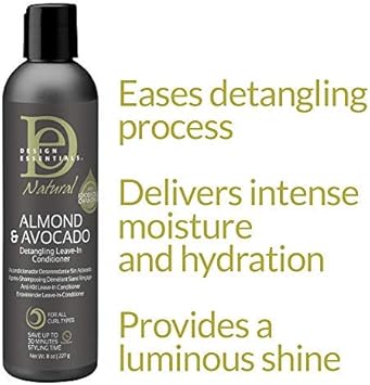 Design Essentials Moisturizing and Detangling Leave In Conditioner Almond and Avocado Collection 8 Ounces - Image 2