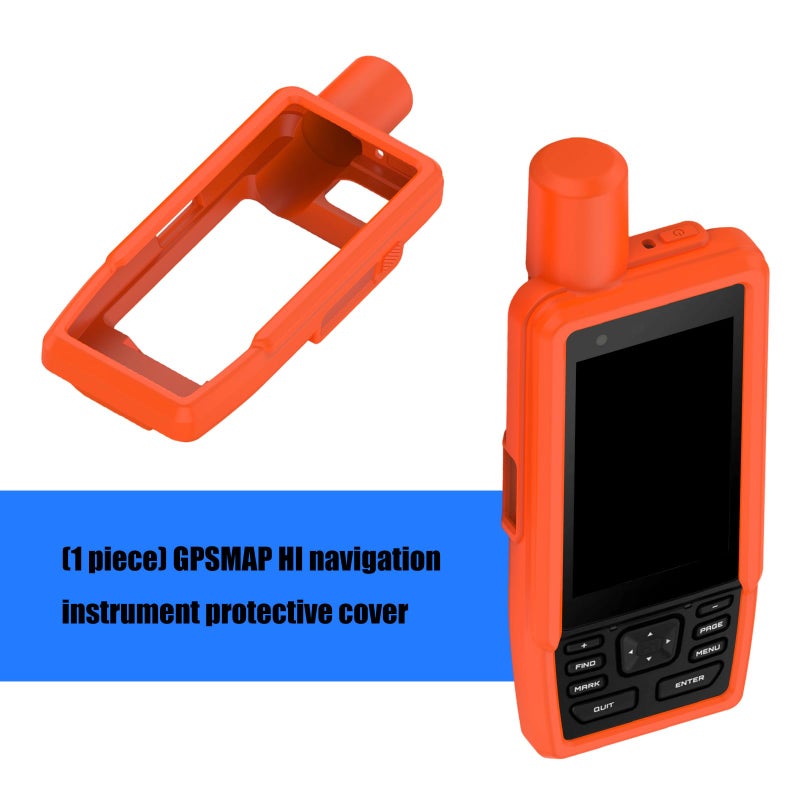 Fluorescent Green Shockproof Silicone Case For GPSMAP Navigation Devices Weatherproof Quick Access Port - Image 4