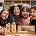 1step2dream Spanish Stacking Tower Game Bilingual Block Game for Kids Adults Perfect for Family Classroom 54 Hilarious Commands Ideal Learning Board Game Gift - Image 4