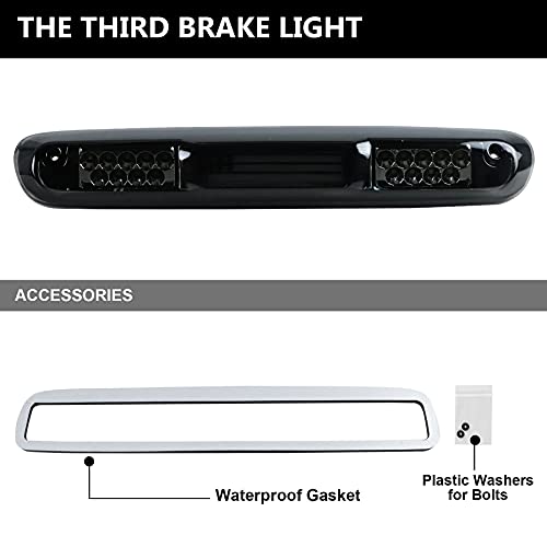 Tresound LED Third 3rd Brake Light for 2007-2013 Chevy Silverado GMC Sierra 1500 2500 3500 HD Classic, Rear Cargo Lamp High Mount Stop light - Image 5