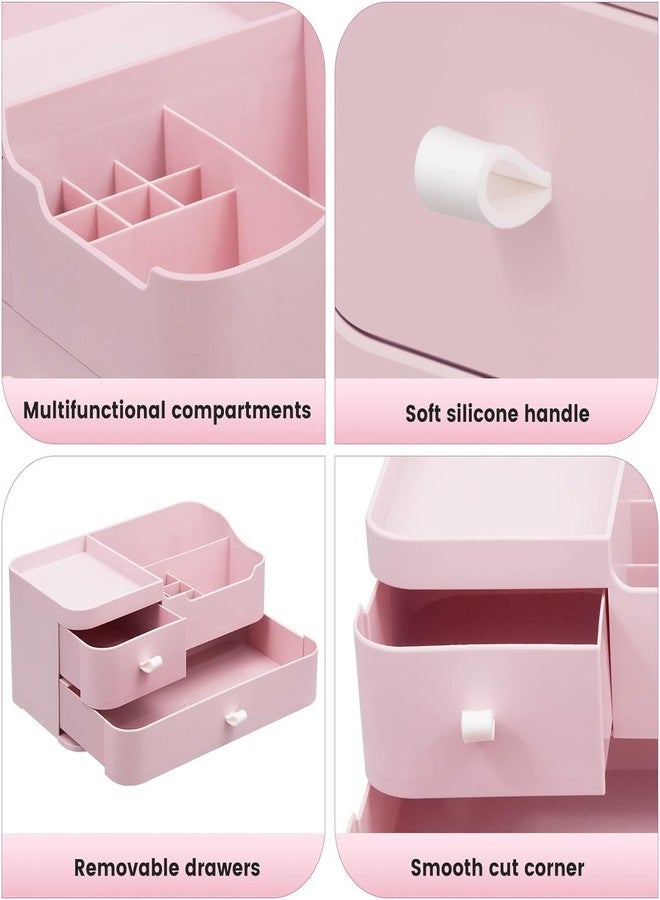 DARKNESS Plastic Makeup Organizer for Vanity, Large Skincare Organizers 8 Compartments Bathroom Organizer Cosmetic Storage (Multicolour) - Image 5