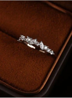925 Sterling Silver Charms Luxurious And Delicate Silver Ring Made With High Quality And Precision From 925 Sterling Silver Studded With Small Crystal Stones To Give A Wonderful Look To The Princess Who Deserves It  - Image 1