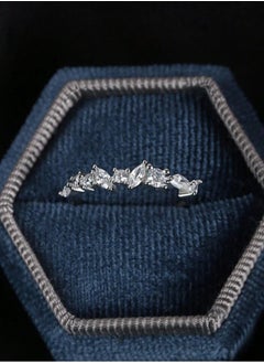 925 Sterling Silver Charms Luxurious And Delicate Silver Ring Made With High Quality And Precision From 925 Sterling Silver Studded With Small Crystal Stones To Give A Wonderful Look To The Princess Who Deserves It  - Image 4