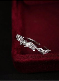 925 Sterling Silver Charms Luxurious And Delicate Silver Ring Made With High Quality And Precision From 925 Sterling Silver Studded With Small Crystal Stones To Give A Wonderful Look To The Princess Who Deserves It  - Image 3
