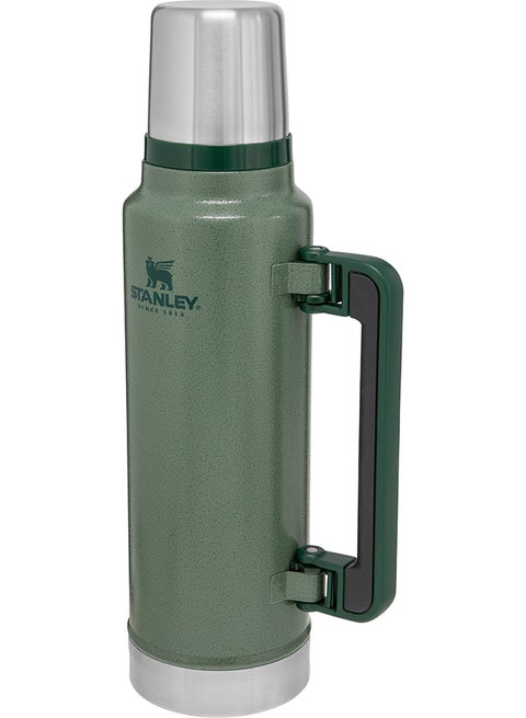 Classic Legendary Bottle 1.4L / 1.5QT Hammertone Green – BPA FREE Stainless Steel Thermos | Hot for 40 Hours | Leakproof Lid Doubles as Cup | Dishwasher Safe | Lifetime Warranty