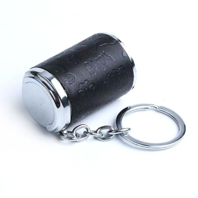 Coin Holder Keychain 2-In-1 Compact Coin Storage Durable Zinc Alloy - Secure Spring-Loaded Snap Closure Keychain Change Holder for Parking Meters - Image 1
