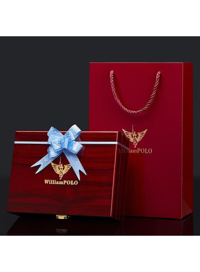 Williampolo Men's Automatic Buckle Belt Gift Box, Top-grain Leather Trouser Belt, Valentine's Day Gift For Boyfriend - Image 2