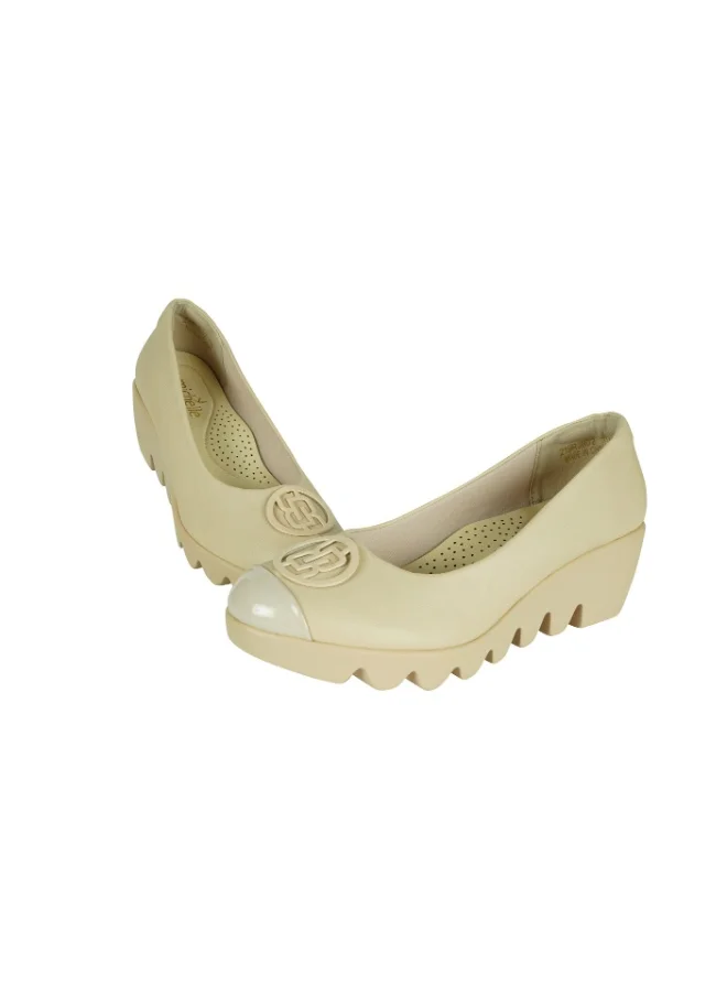 ميشيل مورجان 092-2569 Michelle Morgan Ladies Wedge Shoes 219RJB02 Nude
