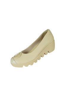 Michelle Morgan 092-2569 Michelle Morgan Ladies Wedge Shoes 219RJB02 Nude  - Image 3