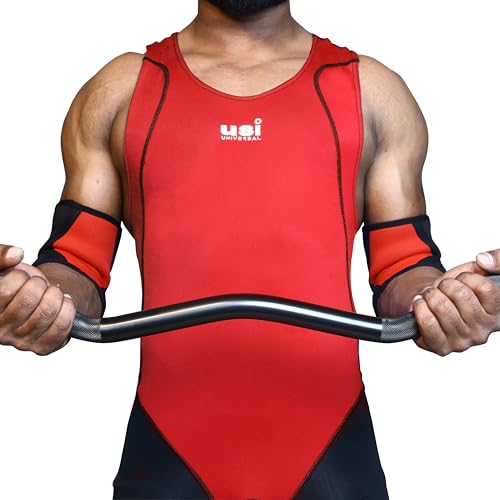 USI UNIVERSAL WEIGHT LIFTER SUIT FOR MENS (419WTM) (Red, XL) - Image 2