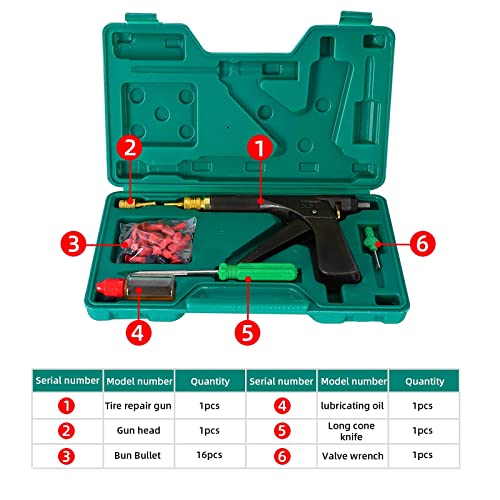 VideoPUP Tire Repair Kit, Tire Plug Kit Heavy Duty Professional, Deluxe Tubeless Tire Plugger Repair Kit with Mushroom Plug for Motorcycle, Truck, ARB, ATV, Tractor, RV, SUV, Trailer - Image 5