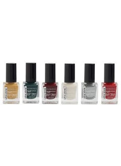 FLORUCCI 6 Colors Nail Polish Set Multi Color  - Image 2