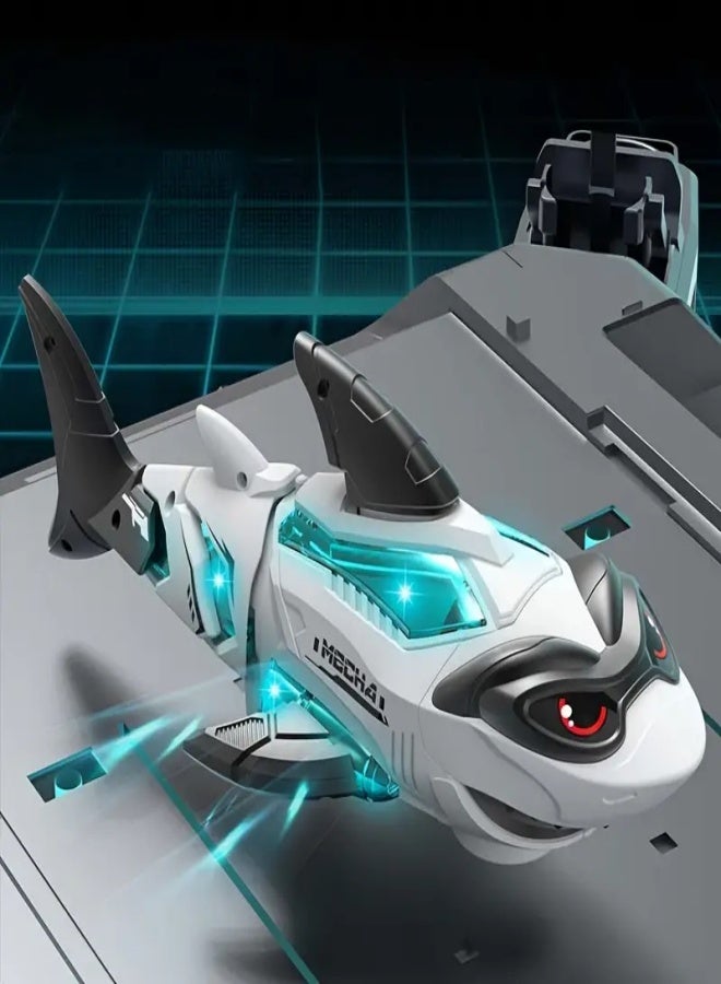 Children's electric universal mechanical shark, with dynamic music and cool simulation model, suitable for boys as a gift - Image 2
