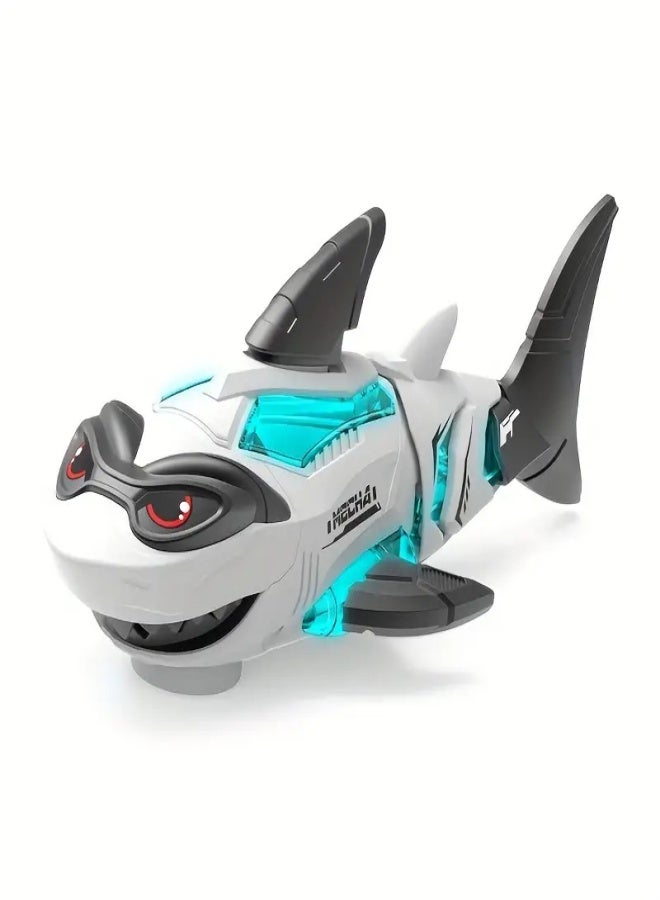Children's electric universal mechanical shark, with dynamic music and cool simulation model, suitable for boys as a gift - Image 3