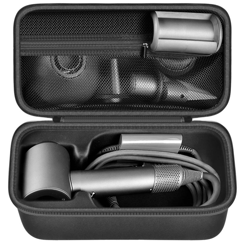 ANKHOH Case Holder for Dyson Supersonic Hair Dryer Blow Dryer Storage Bag for Dyson Supersonic Limited Gift Set Edition and AccessoriesBox OnlyFull Black