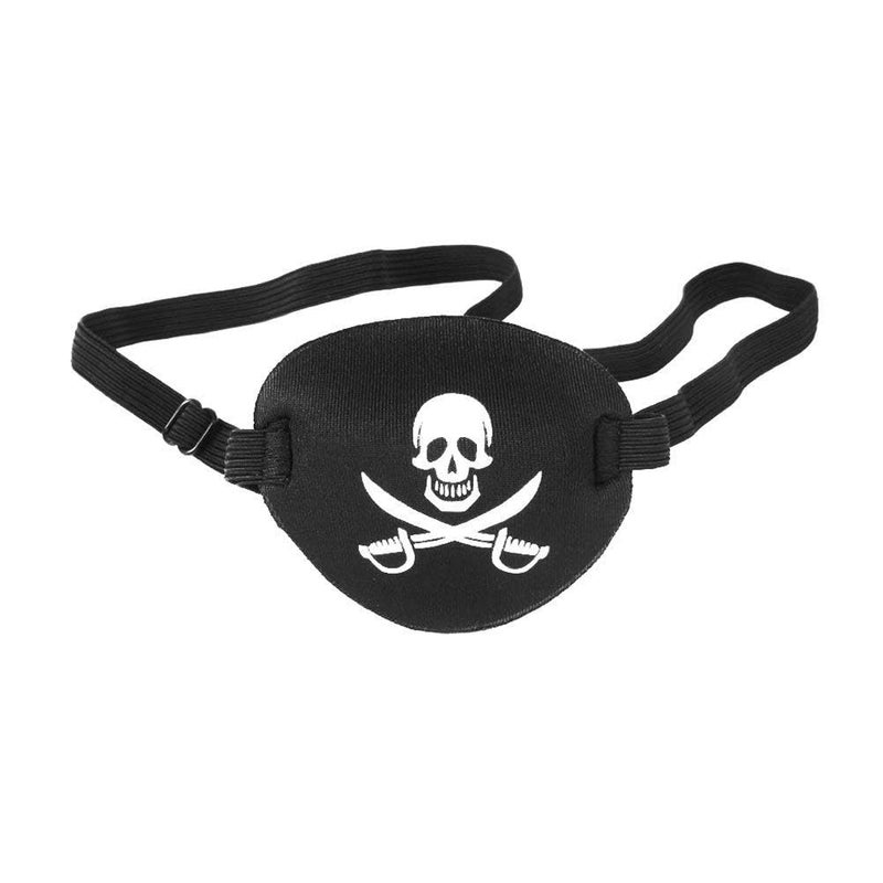 Oarkive Pirate Eye Patch Skull Crossbone Eye Patch Eye Mask for Halloween Lazy Eye - Image 3