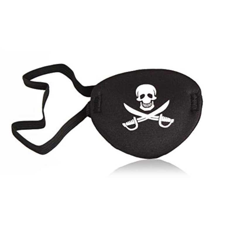 Oarkive Pirate Eye Patch Skull Crossbone Eye Patch Eye Mask for Halloween Lazy Eye - Image 1