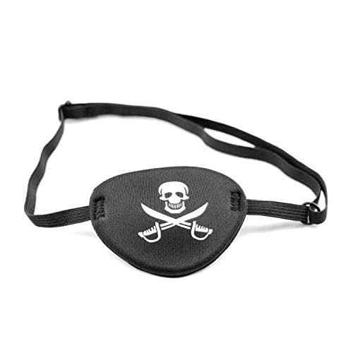 Oarkive Pirate Eye Patch Skull Crossbone Eye Patch Eye Mask for Halloween Lazy Eye - Image 5