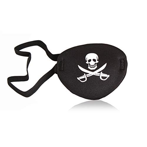 Oarkive Pirate Eye Patch Skull Crossbone Eye Patch Eye Mask for Halloween Lazy Eye - Image 2