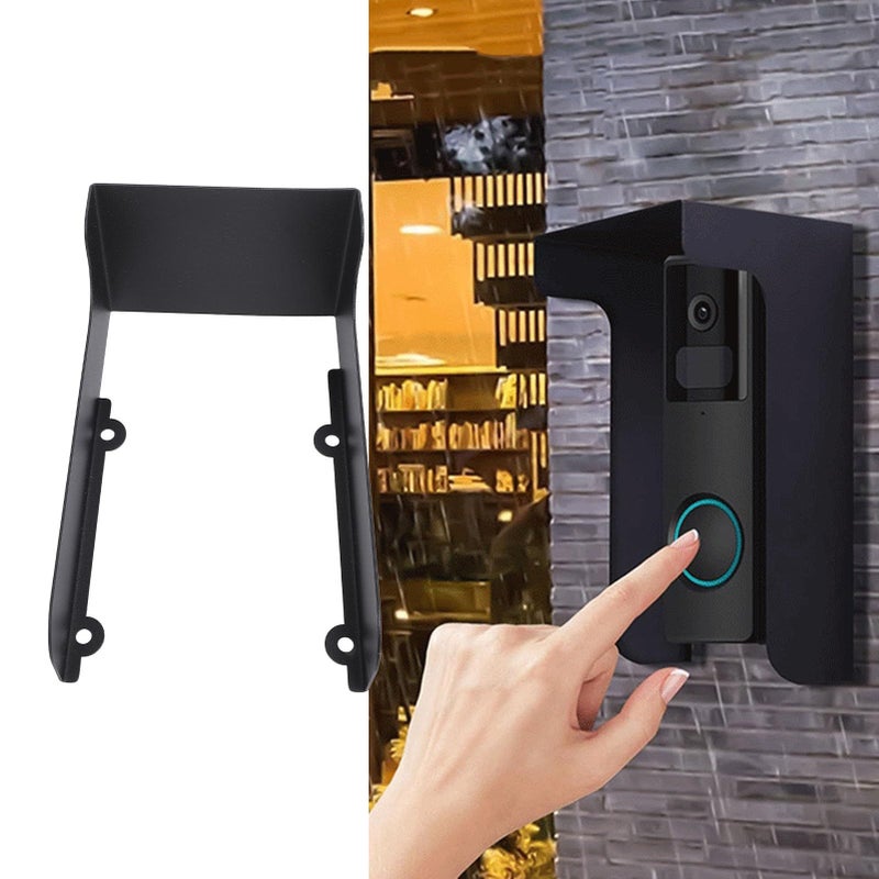 Metal Doorbell Rain Cover Cold Rolled Steel Weatherproof Anti Glare Shade - Image 3