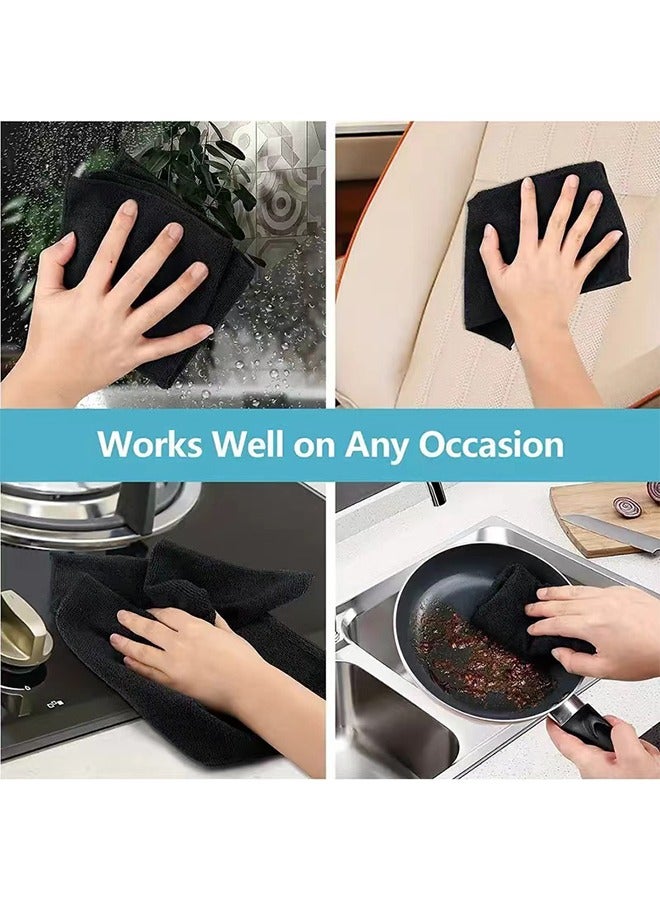 Bukela Efficient Cleaning - 30x30 Cm large microfiber cleaning towels soak up water or dust from the countertop and tables instantly and leave your kitchen spotless - Image 4