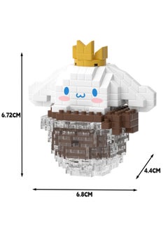 LELE BROTHER 329PCS Cartoon Sanrio Cinnamon Building Bricks Set, Chocolate Cinnamon Dog Mini Block Building Set, Classic Mini Building Bricks, Assembling Building Blocks Suitable for Boys and Girls Aged 6 and Up  - Image 3