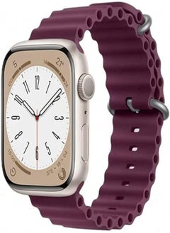 Generic Ocean Band for Apple Watch Band 39mm 45mm 42mm Adjustable Silicone Stretchy Sport Strap Women Men Replacement Wristband for Apple Watch series 8/Ultra/7/SE/6/5/4/3/2/1 