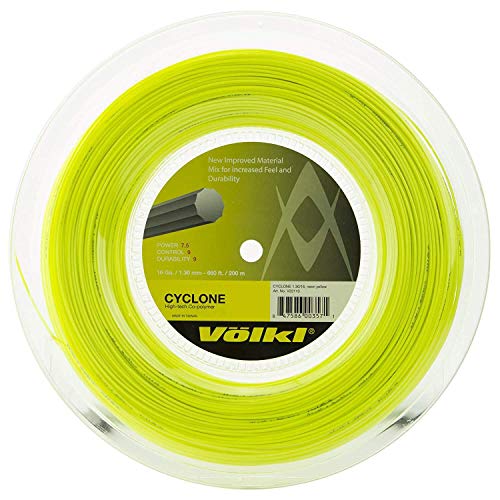 Volkl Cyclone Reel Neon Tennis String ( Yellow, 16-Gram) - Image 1