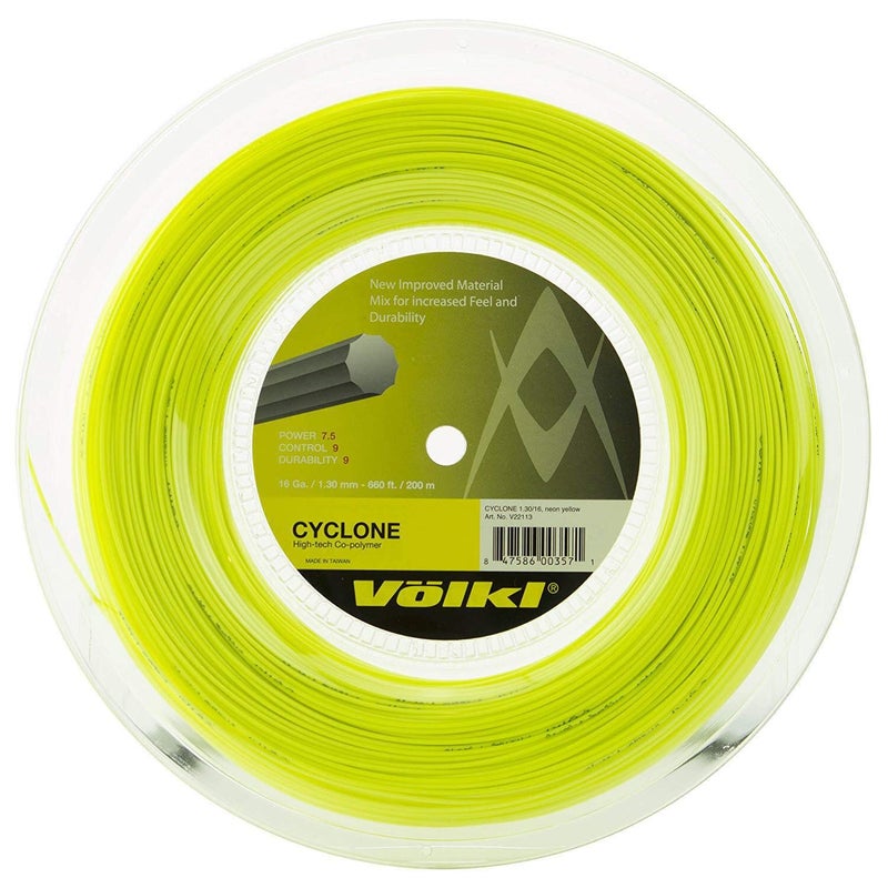 Volkl Cyclone Reel Neon Tennis String ( Yellow, 16-Gram) - Image 5