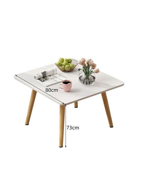 Simple Coffee Table Modern Dining Table Wood Small Square Table