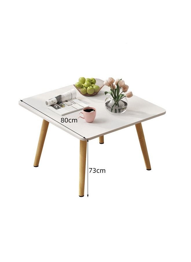 Generic - Simple Coffee Table Modern Dining Table Wood Small Square Table - Image 1
