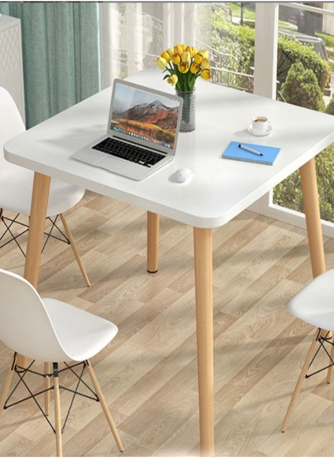 Generic - Simple Coffee Table Modern Dining Table Wood Small Square Table - Image 1