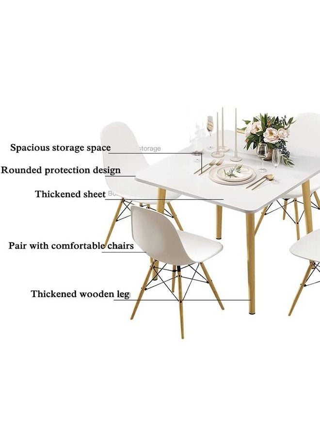 Generic - Simple Coffee Table Modern Dining Table Wood Small Square Table - Image 1