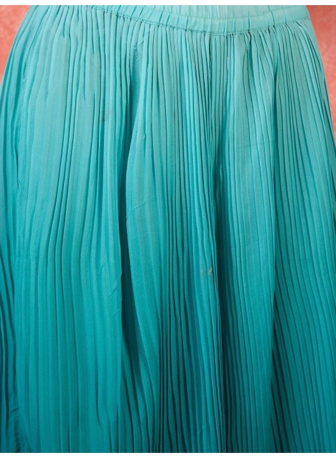 AKS Emerald Green Ombre Co Ord Set  - Image 3