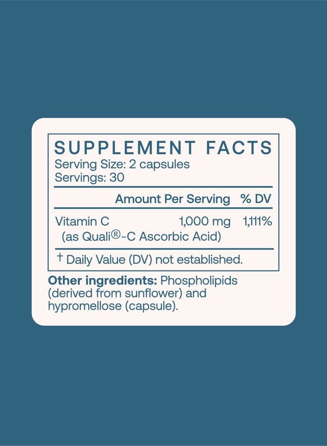 BodyBio فيتامين سي ليبوسومال 60 كبسولة | دعم مناعي قوي | أقصى امتصاص لدعم الخلايا | مضاد أكسدة فائق | حمض أسكوربيك نقي | فيتامين سي النهائي - Image 4
