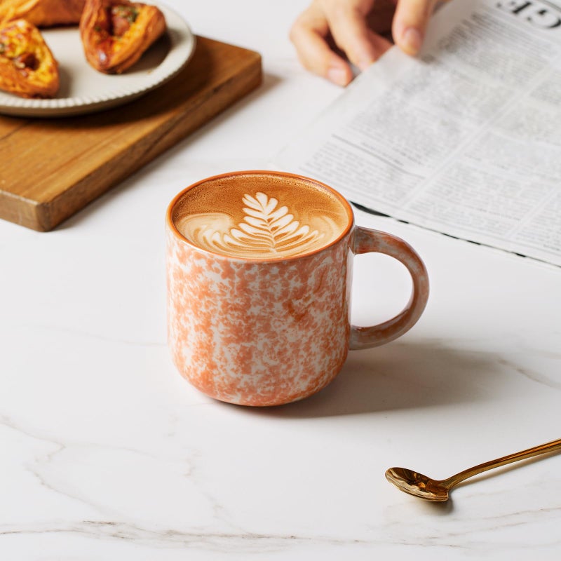 MONITO 12 OZ Coffee Mugs Set of 6, Modern Coffee Mugs Set with handle for Tea/Latte/Cappuccino/Milk/Cocoa. - Image 5