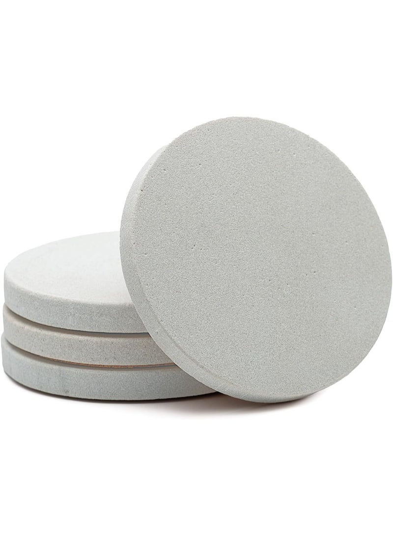 Thirstystone Sandstone Coasters, 4 inch round, Plain Natural - Image 1