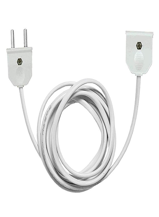 FROCEL 2-Pin Flexible Male-Female Socket,Flat Wire,Extension Cord for Multipurpose Use,Festive Decorations,Diwali,Christmas,etc Make in India.(3 Meter) (Copper 2 Pin Connector)- - Image 1