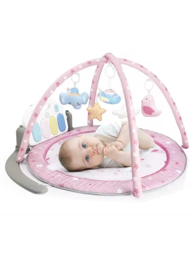 bellanina Kick-and-Play Piano Play Mat with Remote, Light Projector, and Music for Babies - Image 1